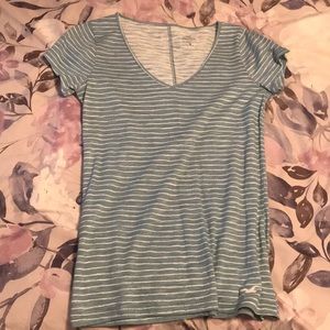 Stripped v neck t shirt